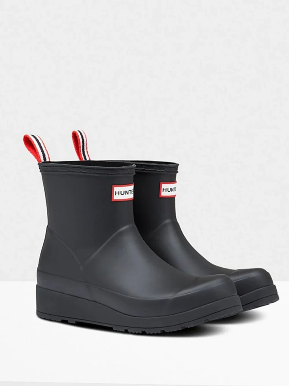 Hunter Play Short Rain Boots Waterproof Black Men’s Size 9/EU 42